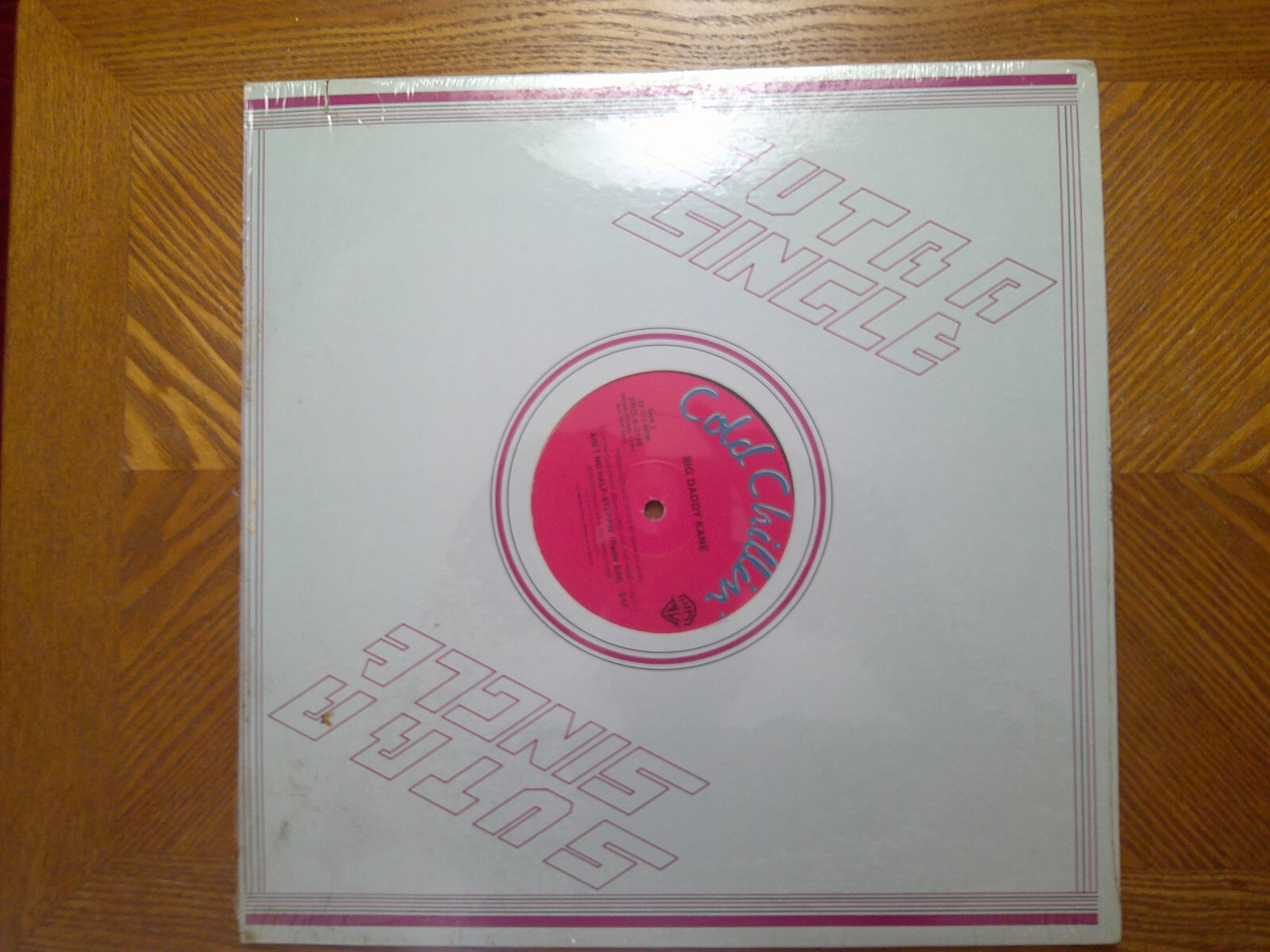 PROMO COLD CHILLIN 12″ SINGLE RECORD/BIG DADDY KANE/AIN’T NO HALF STEPPIN/NR MNT