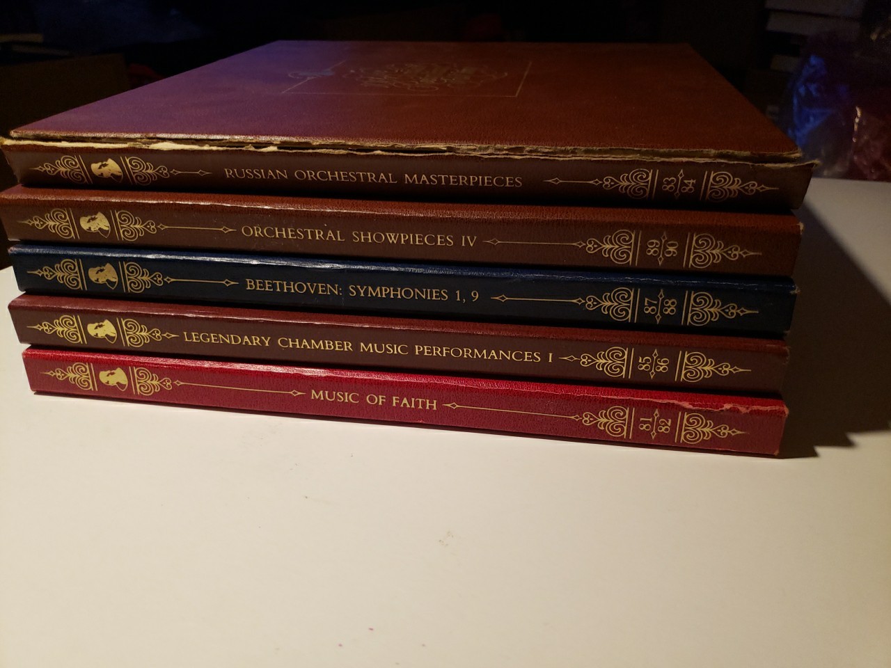 Lot Of 5 -2 LP Box Sets 100 Greatest Recordings Of All Time #’s 81-90 Red Vinyl