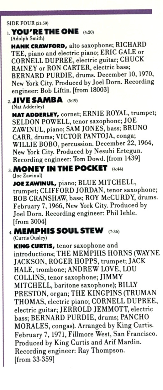 Atlantic Jazz Soul 2LP Gatefold 1986 Various Artists Vinyl MINT CRC Press