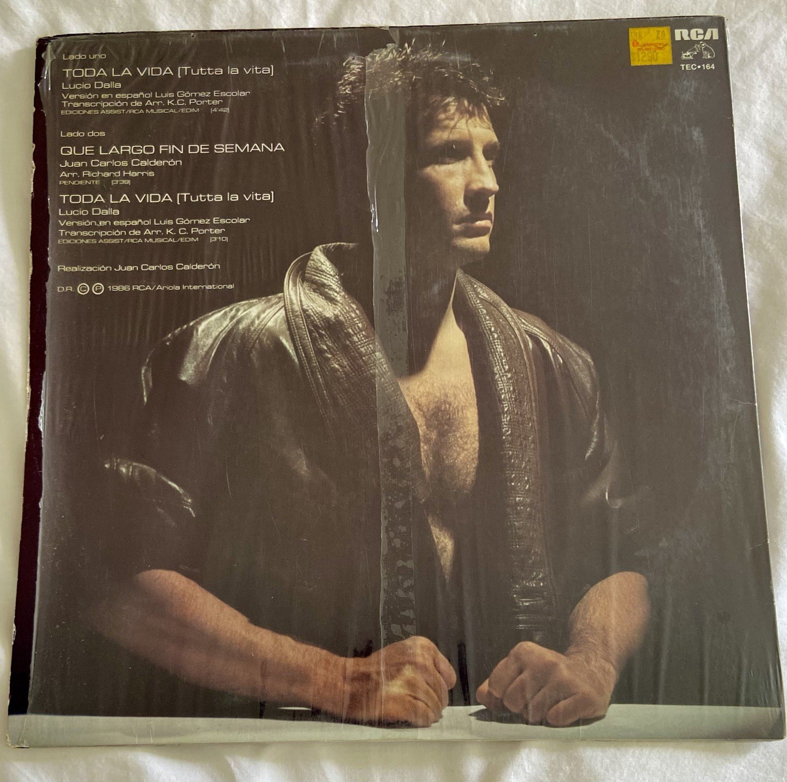 EMMANUEL Toda la vida 33 RPM LP NM Vinyl Shrink Wrap Caifanes, Miguel Bose 1986