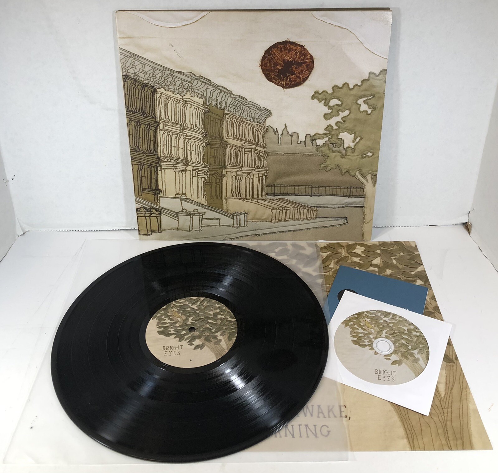 I’m Wide Awake It’s Morning Vinyl Record LP by Bright Eyes Saddle Creek LBJ-72