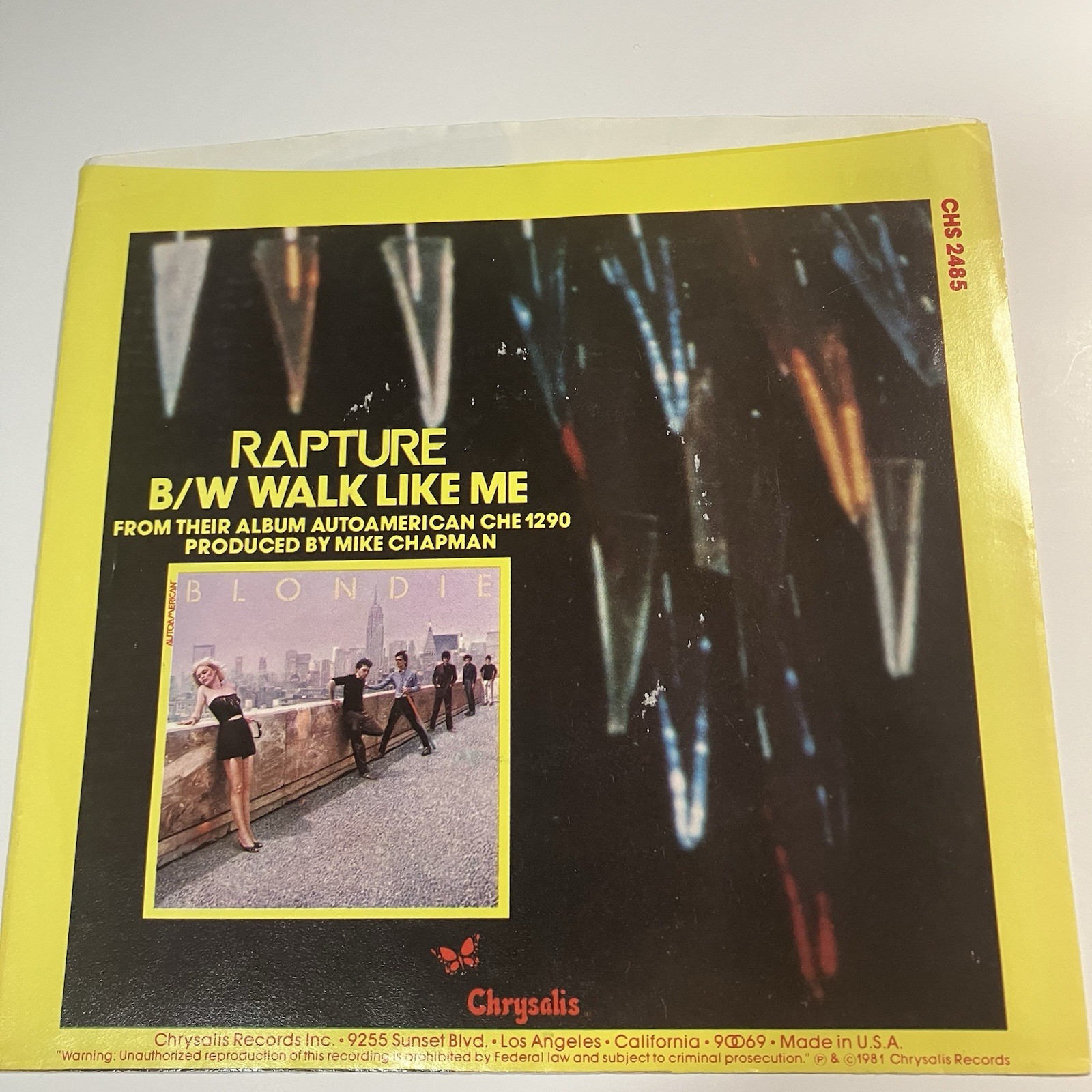 5 Picture Sleeve Lot #10 See Pics & Desc. No 45’s Sleeves Only