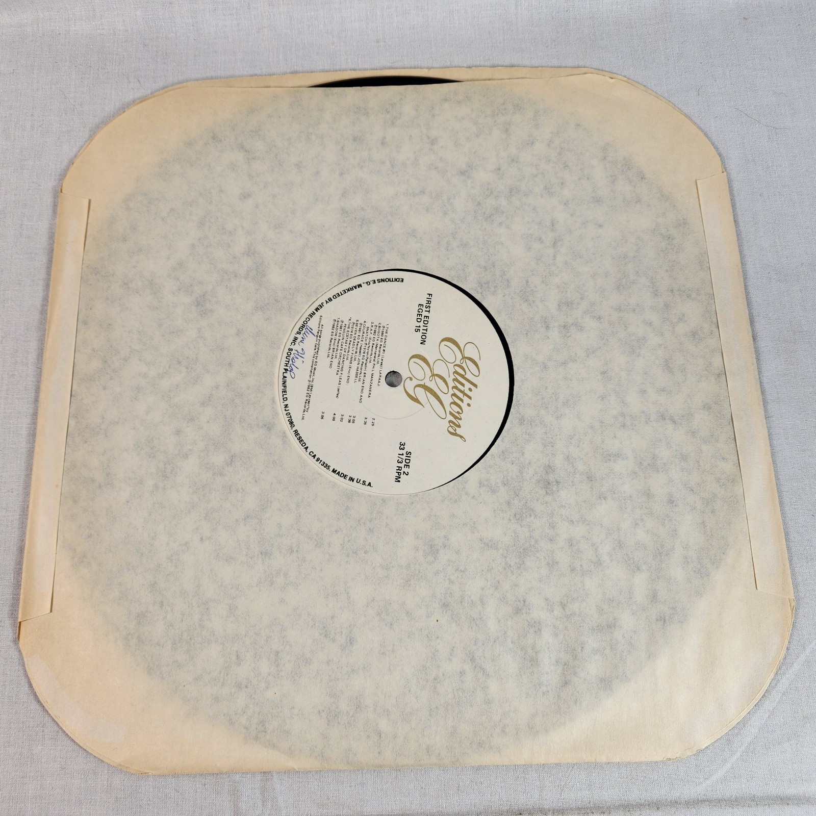 Various – First Edition Vinyl LP (1982 US) Editions EG Electronic Jazz Rock VG