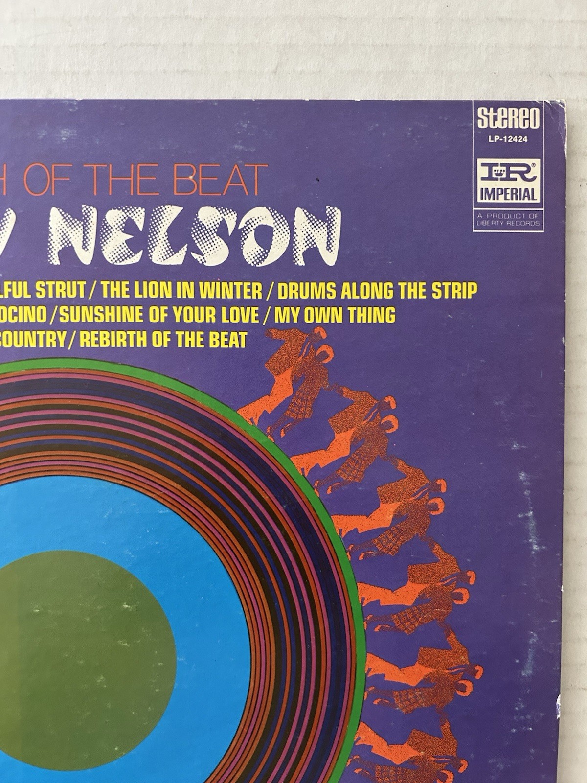 SANDY NELSON Rebirth Of The Beat Vinyl Record LP G-/F Pop Rock