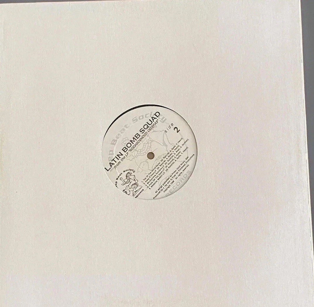 LATIN BOMB SQUAD LP 1998 Hardcore From “NEIGHBORHOOD CREEPAS” NM *Free Ship*