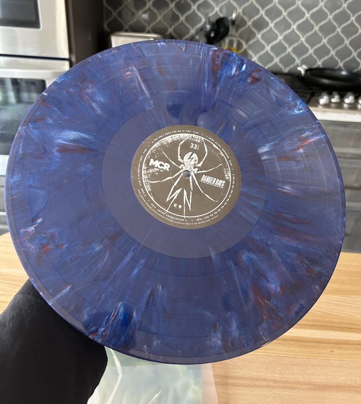 My Chemical Romance Danger Days Vinyl Record Blue w/ Red & White Swirl 1st Press