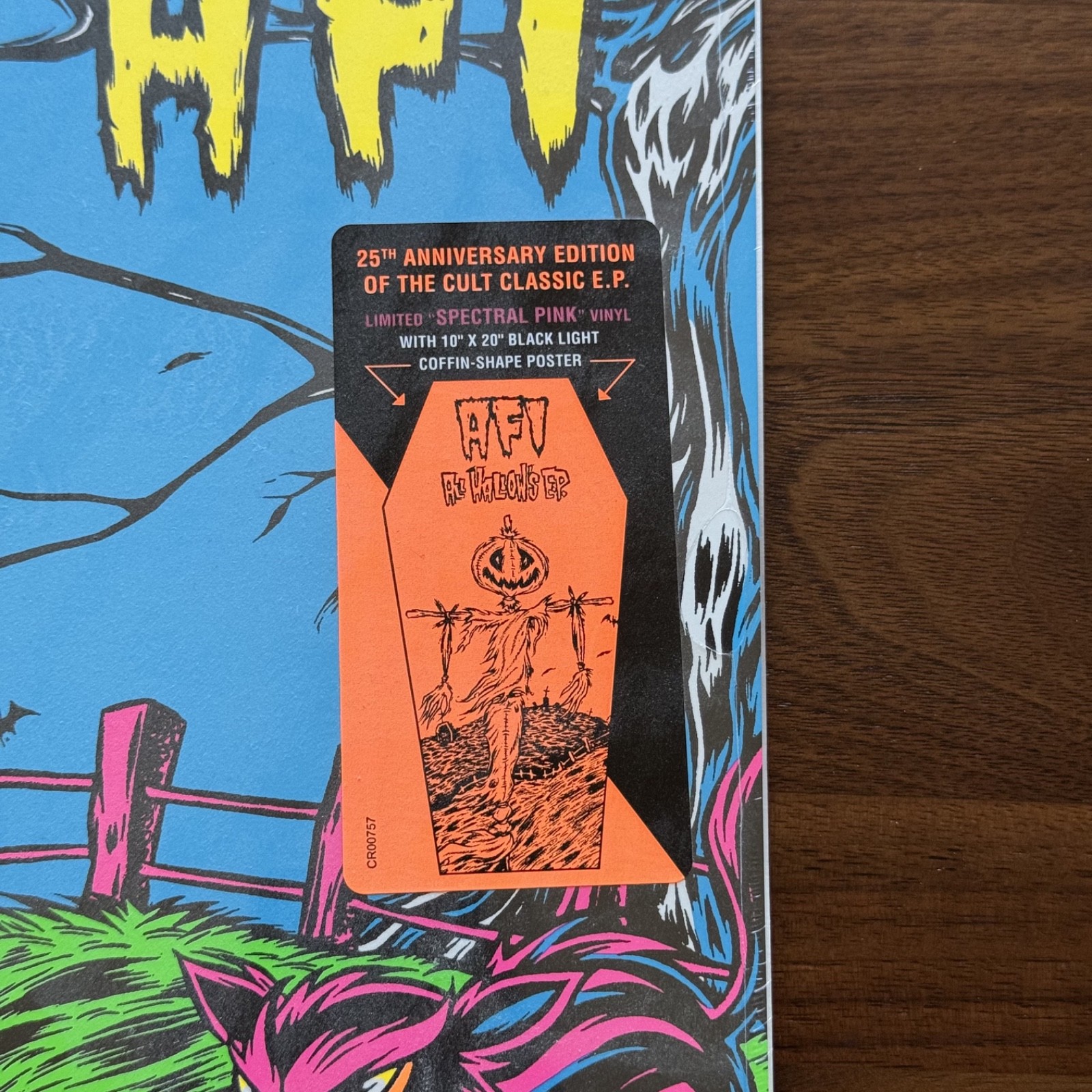 AFI – All Hallow’s E.P. – 🩷 Spectral Pink 25th Anniversary 10″ EP Poster New ✅