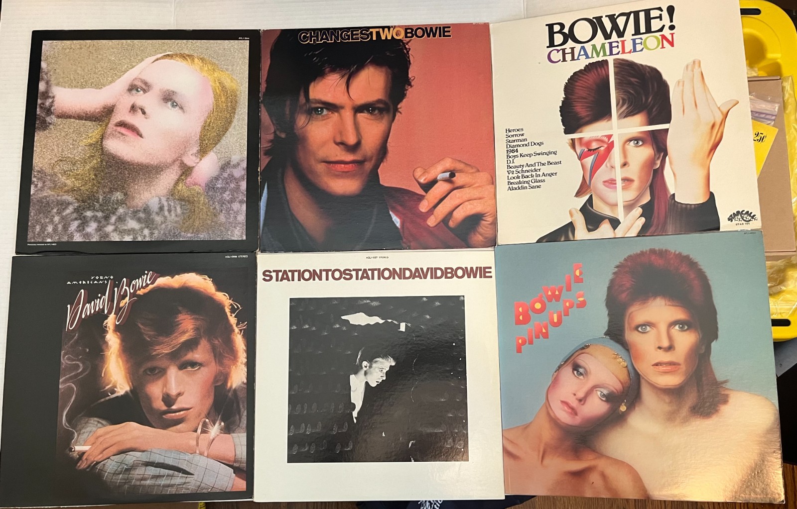David Bowie Record Lot VGC/EXC Original Owner LPs AND Hunger Games Picture Disk