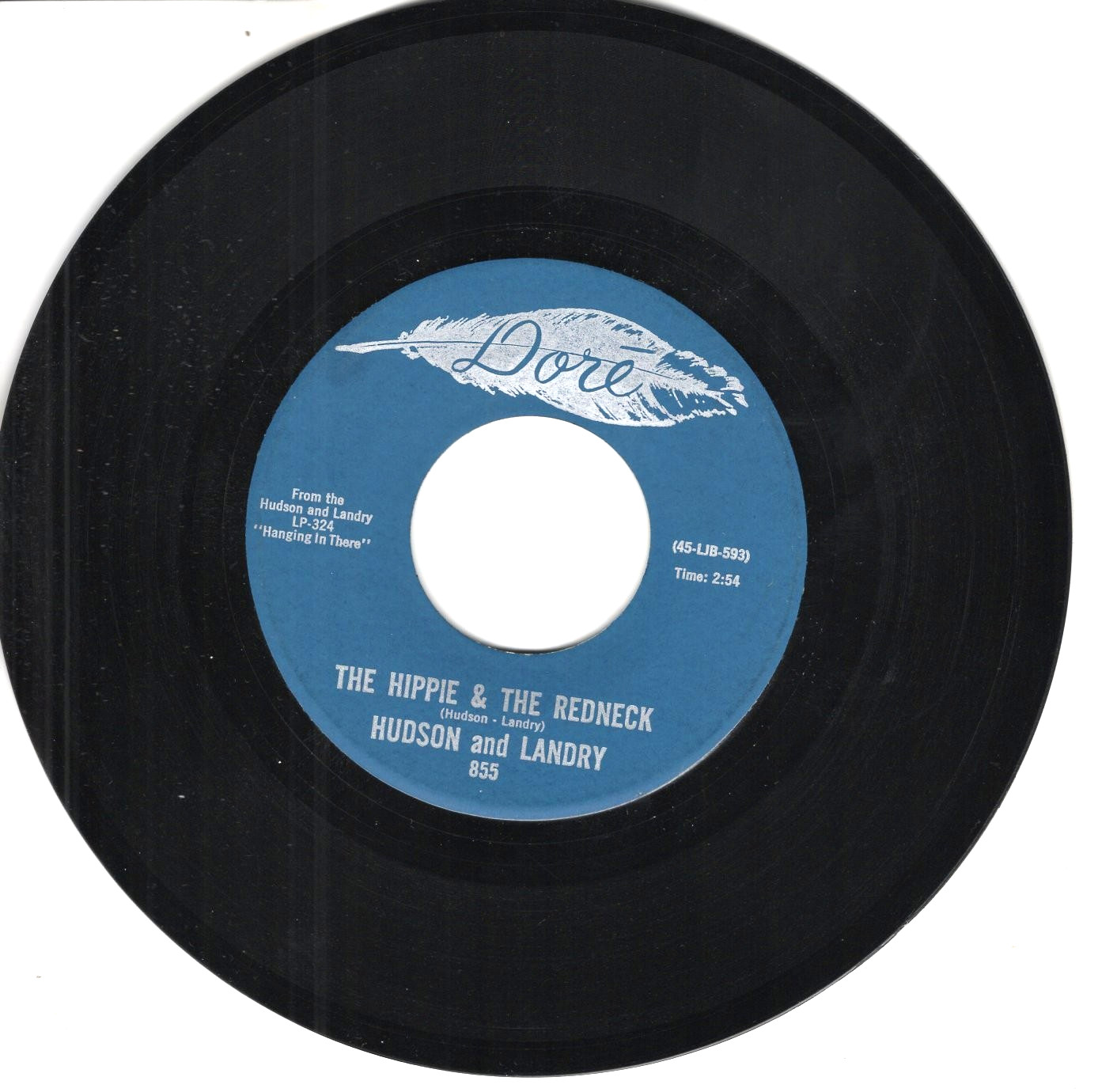 HUDSON AND LANDRY: THE HIPPIE & THE REDNECK / AJAX LIQUOR STORE ..45 RPM 11880