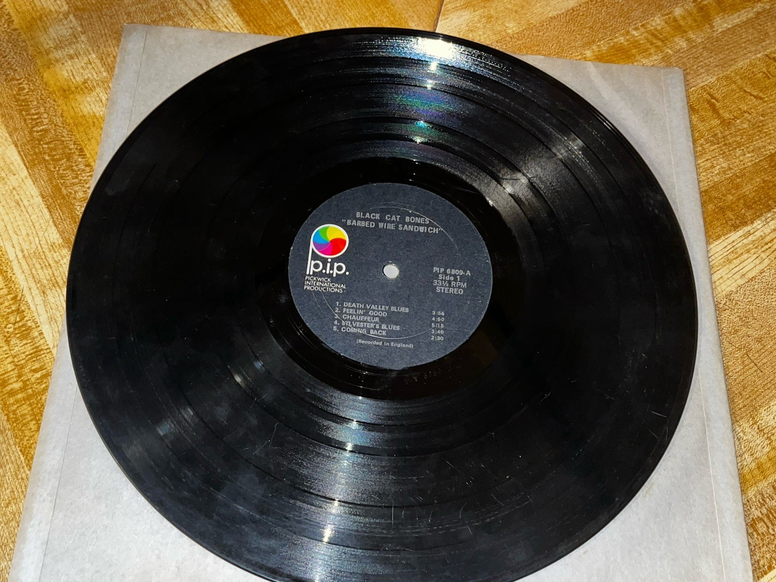 Black Cat Bones – Barbed Wire Sandwich LP Vinyl Record PIP 6809 1970 Blues Rock