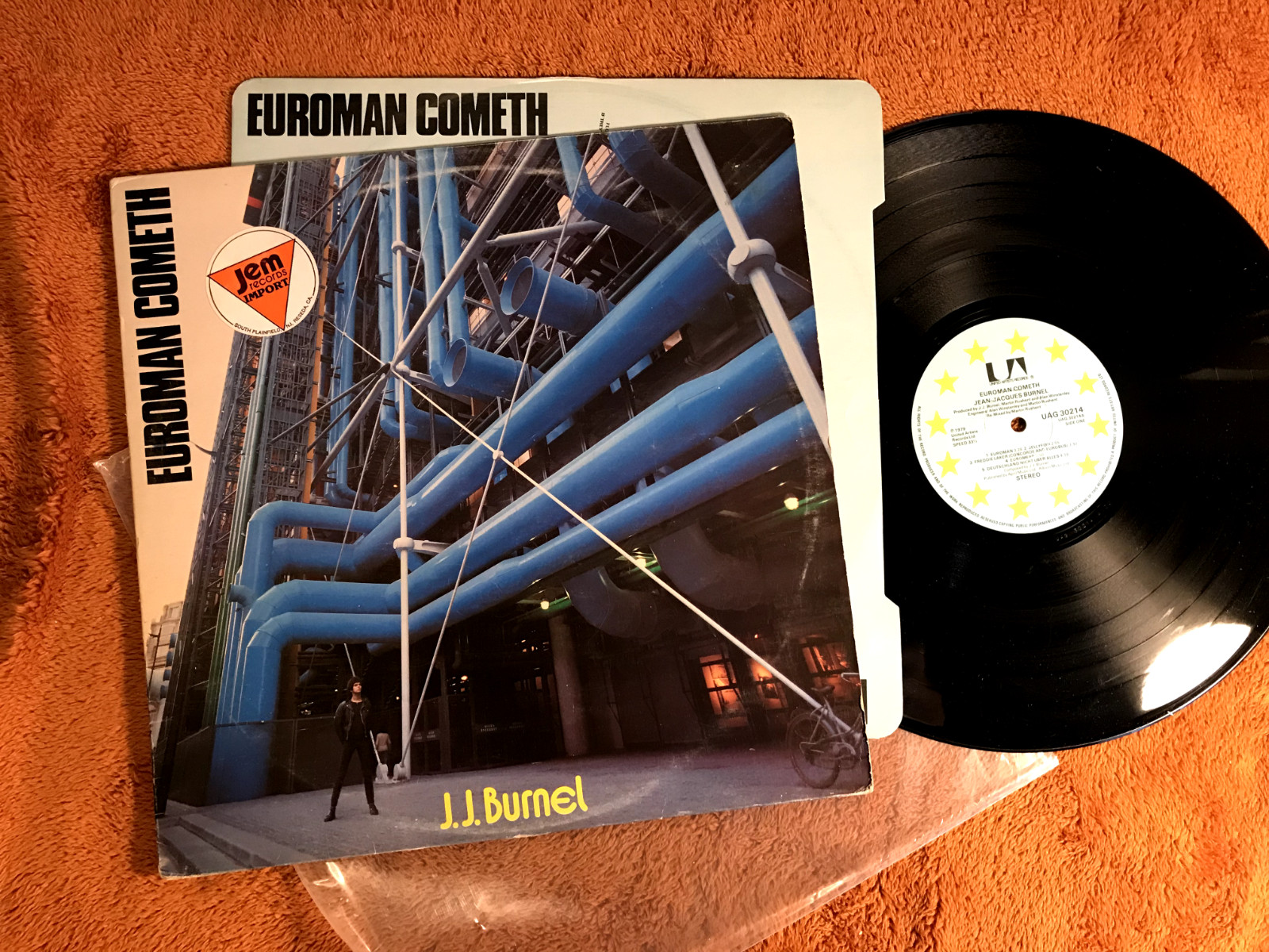J.J. Burnel Euroman Cometh lp uk stranglers post punk new wave electro ua 1979!
