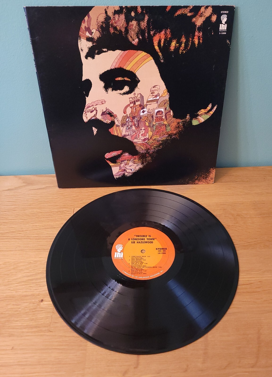 Lee Hazlewood Trouble Is A Lonesome Town 1969 LHI Records Rock LP