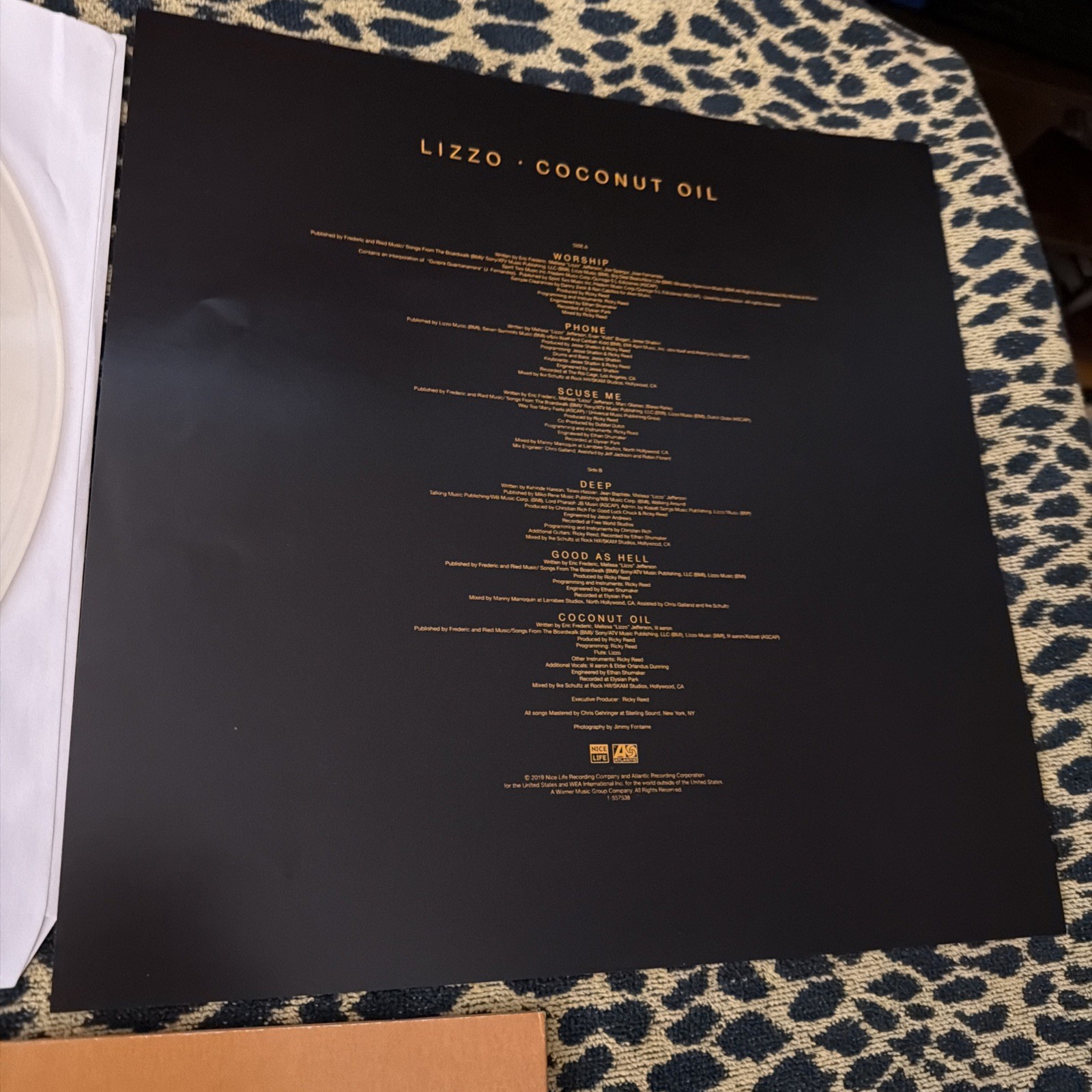 Lizzo – Coconut Oil White Translucent VINYL EP RECORD STORE DAY 2019 NM- / NM-
