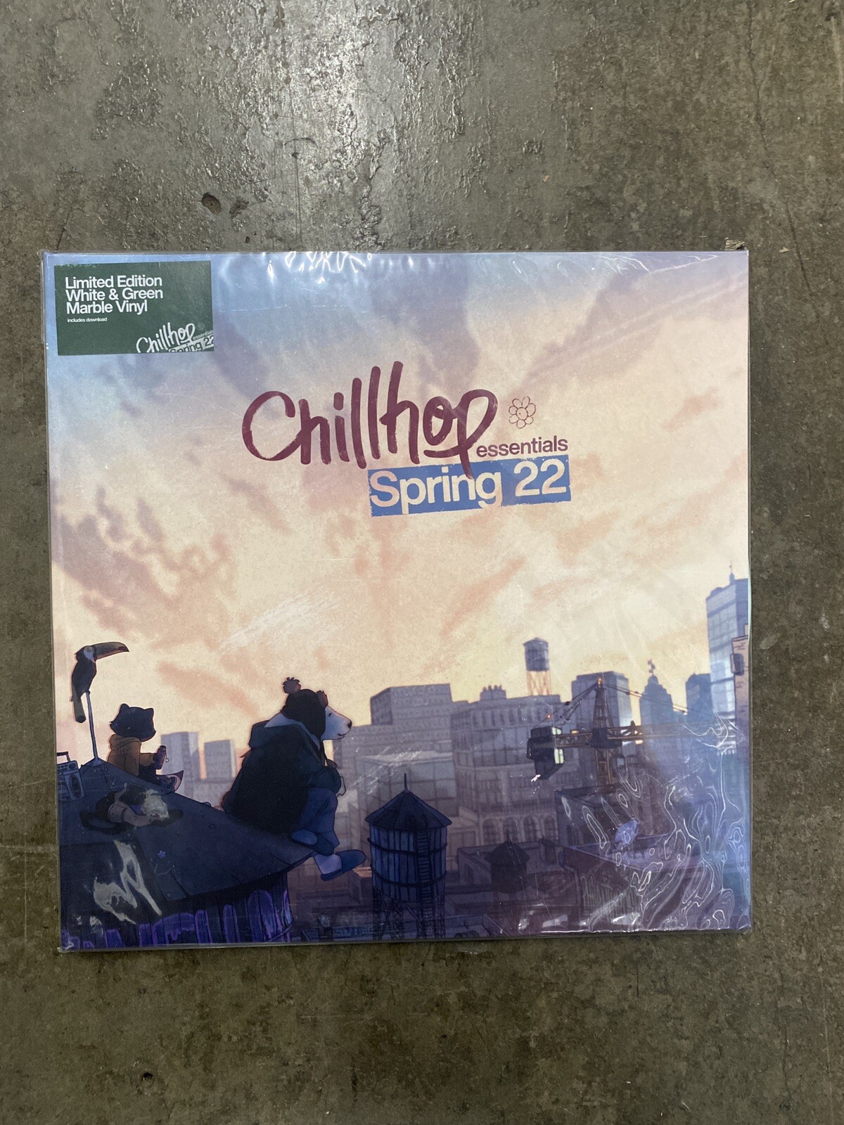 Various Artists Chillhop Essentials Spring ’22 White & Green Colored Vinyl LE200