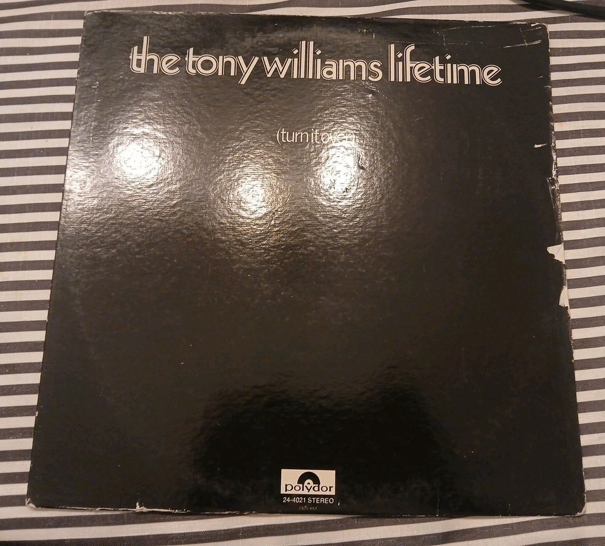 TONY WILLIAMS LIFETIME TURN IT OVER LP Polydor original VG+