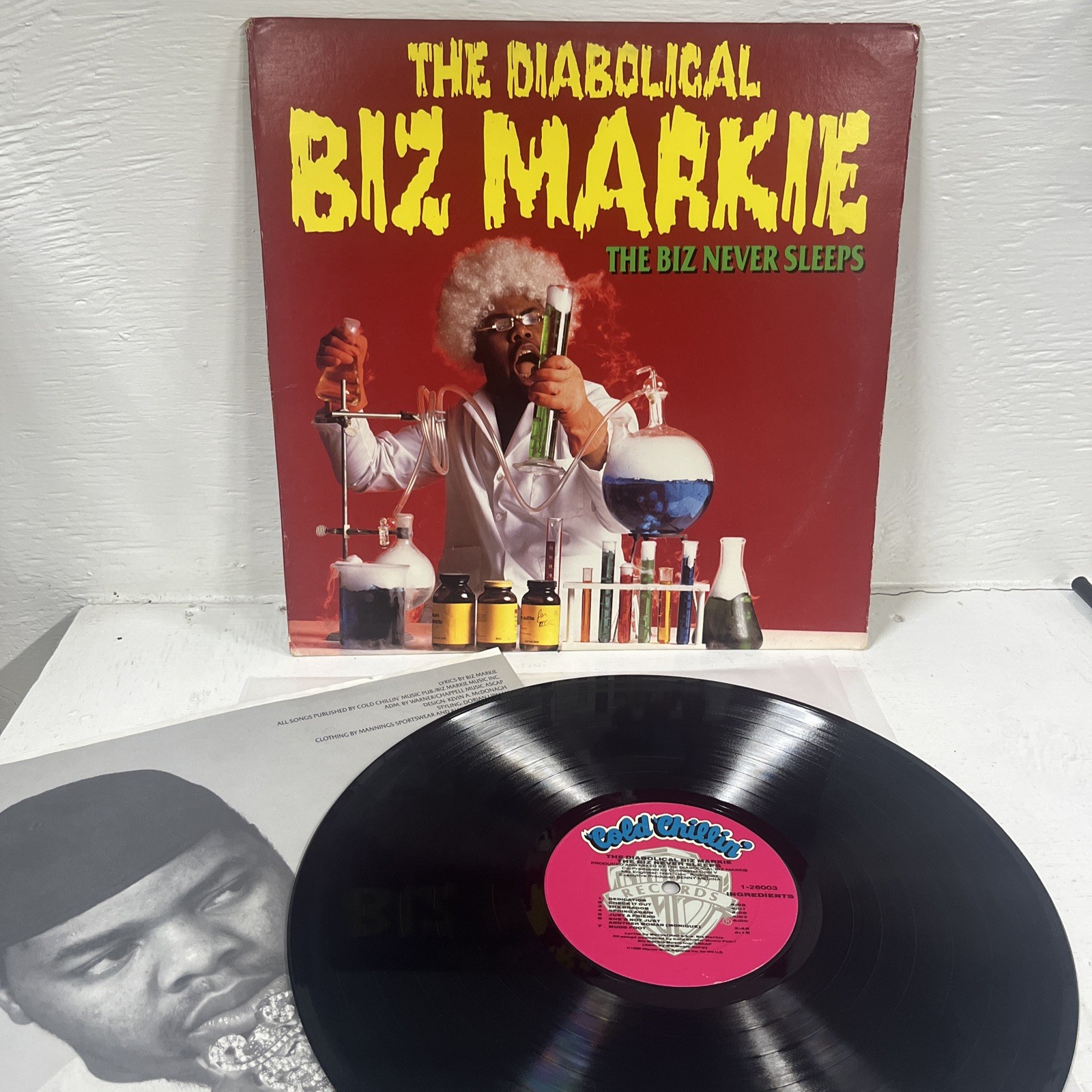 The Diabolical Biz Markie / The Biz Never Sleeps (1989 Vinyl LP) Cold Chillin’