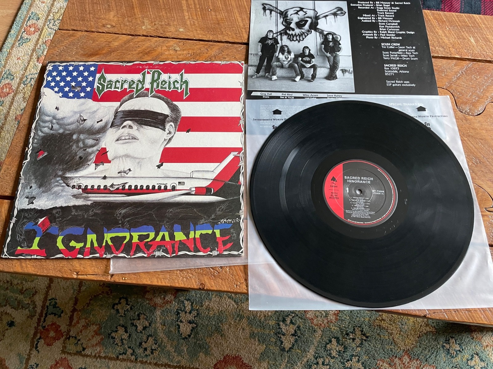 Sacred Reich Ignorance 1987 Original ST-73306 Metal Blade Records Thrash metal