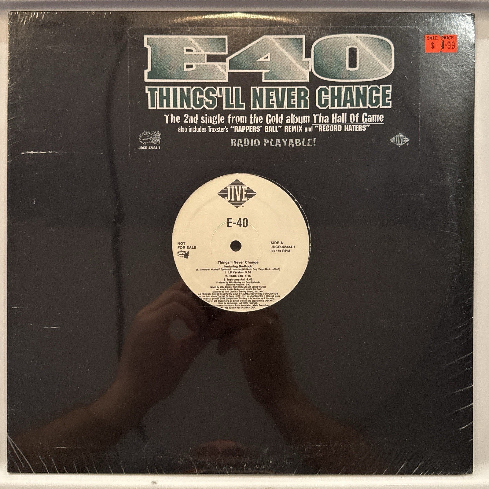 E-40 Things’ll Never Change 12” 1996 Jive PROMO West Coast Hip Hop Sealed