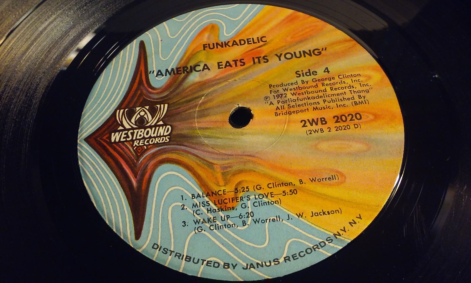 Funkadelic America Eats Its Young 2xLp 1972 Westbound 2WB 2020 VG/VG Scarce