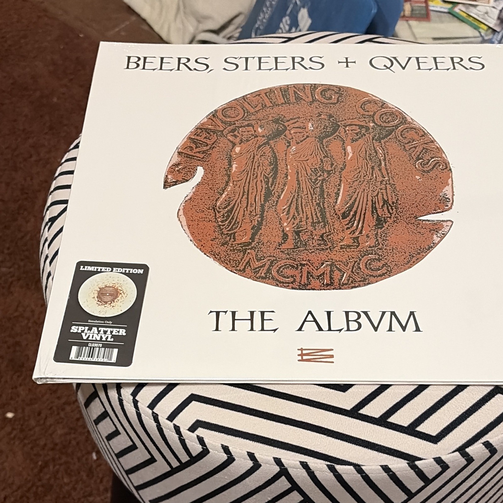 Revolting Cocks Beers, Steers + Queers 12″ Splatter LP, Cleopatra, 33 RPM