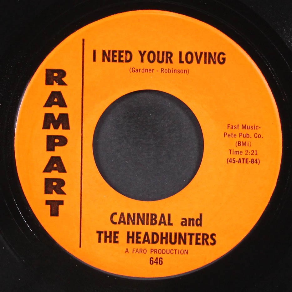 CANNIBAL & HEADHUNTERS: follow the music / i need your loving RAMPART 7″ Single