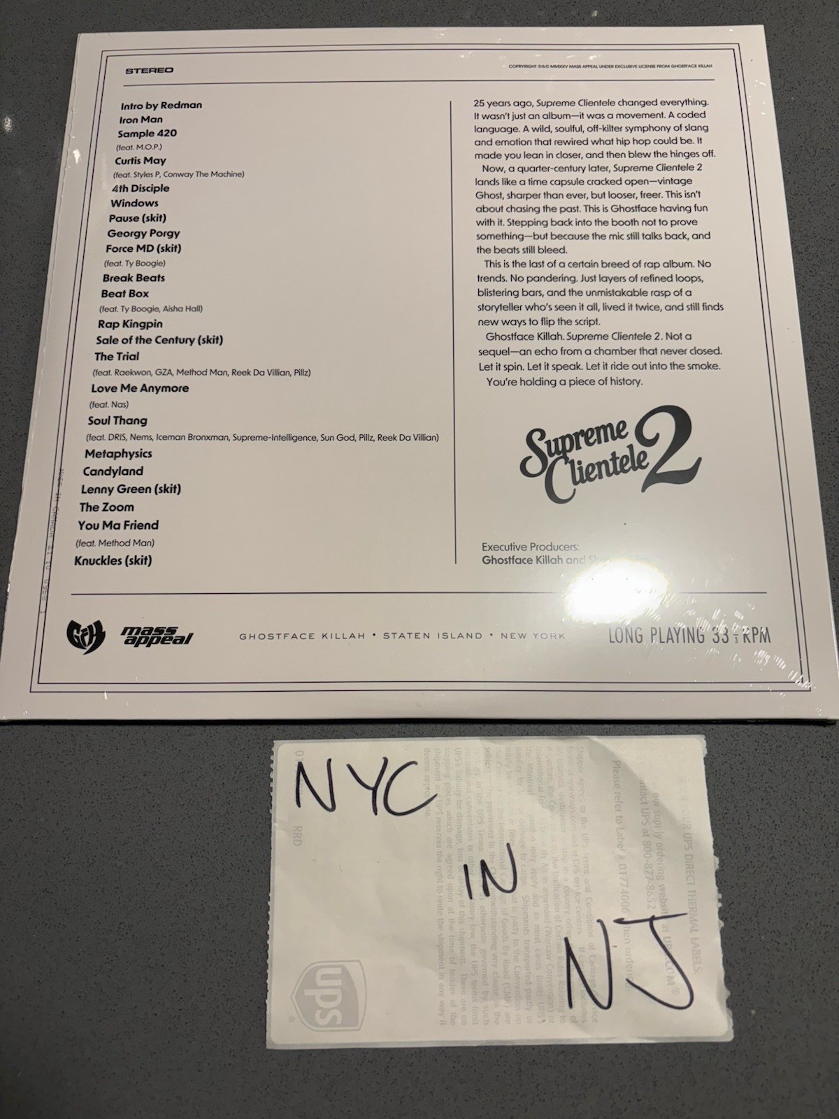 SUPREME CLIENTELE 2 (EXCLUSIVE COLORED 2XLP) Get on Down Variant /300 –In Hand