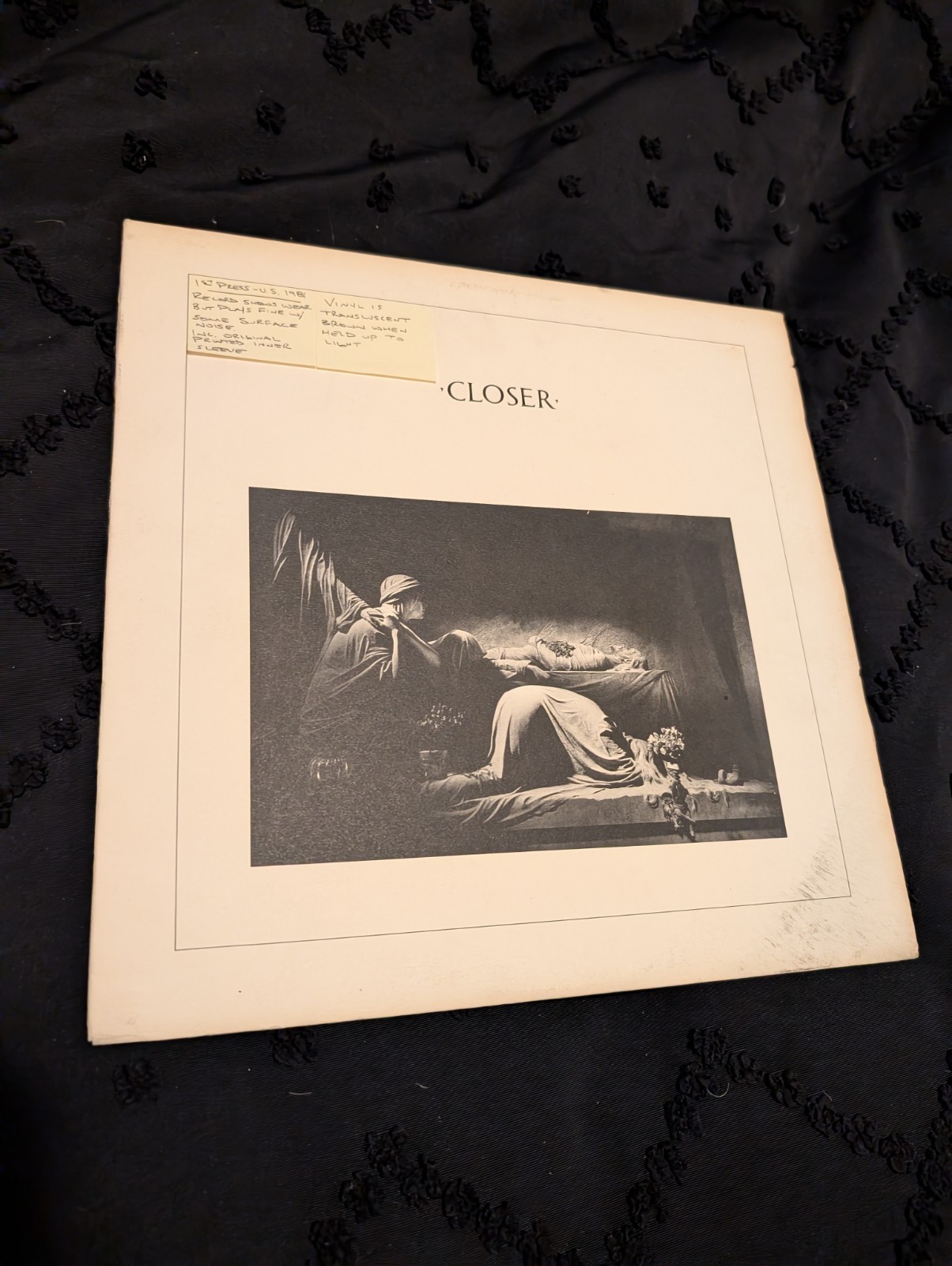Joy Division – Closer – 1981 Factory (US), VG/VG