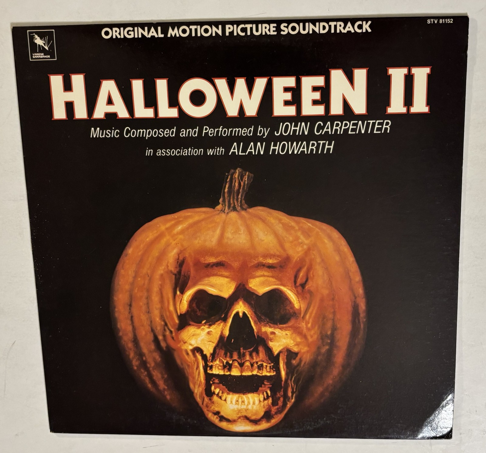 Halloween II Original Motion Picture Soundtrack LP Vinyl John Carpenter Alan NM