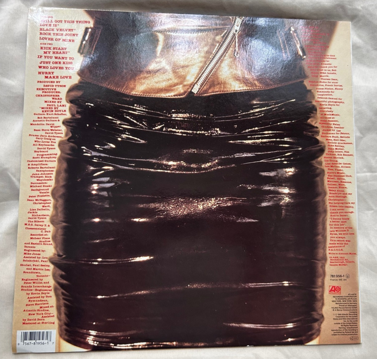 ALANNAH MYLES ~Original 1989 1st Press Germany S/T Vinyl LP~ R/S Alsdorf EX++