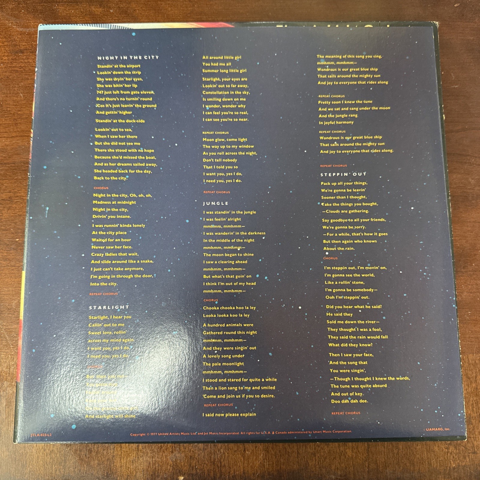 ELO Electric Light Orchestra Out Of The Blue Vinyl Jeff Lynne LP Space Station