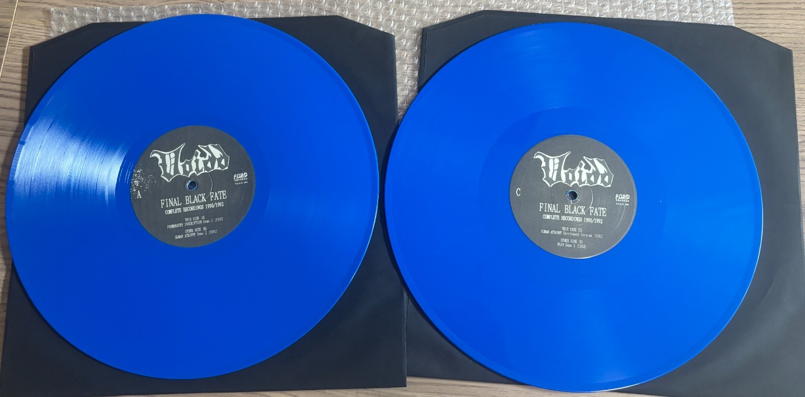 VOIDD/ Final Black Fate 1990-1992 Blue Vinyl(2LP) w/Demo CD LTD100 Obi F.O.A.D