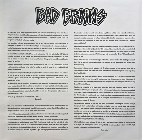 Bad Brains – Omega Sessions (RED VINYL, ETCHED) – PUNK *NEW/COLOR*