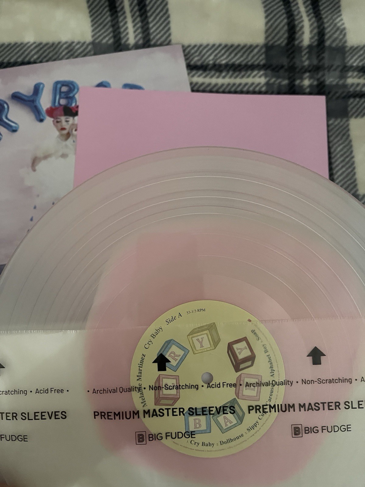 Rare Limited Melanie Martinez Crybaby Pink In Milky Clear Hot Topic Vinyl