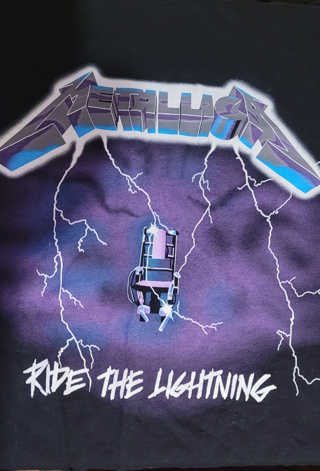 Metallica Ride The Lightning Graphic Shirt Men’s Medium Black THRASH