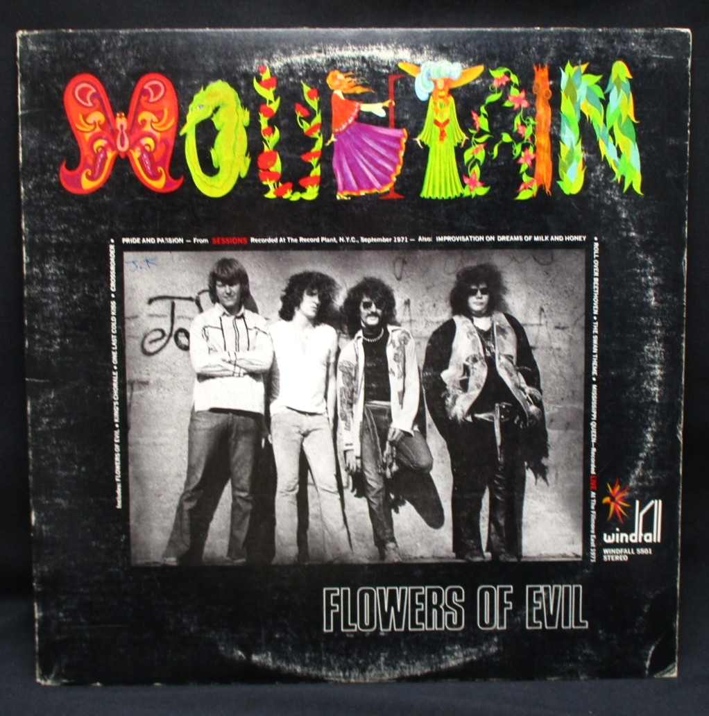 Mountain FLOWERS OF EVIL w/ Mississippi Queen, Vinyl, Windfall (1971) 1st Press