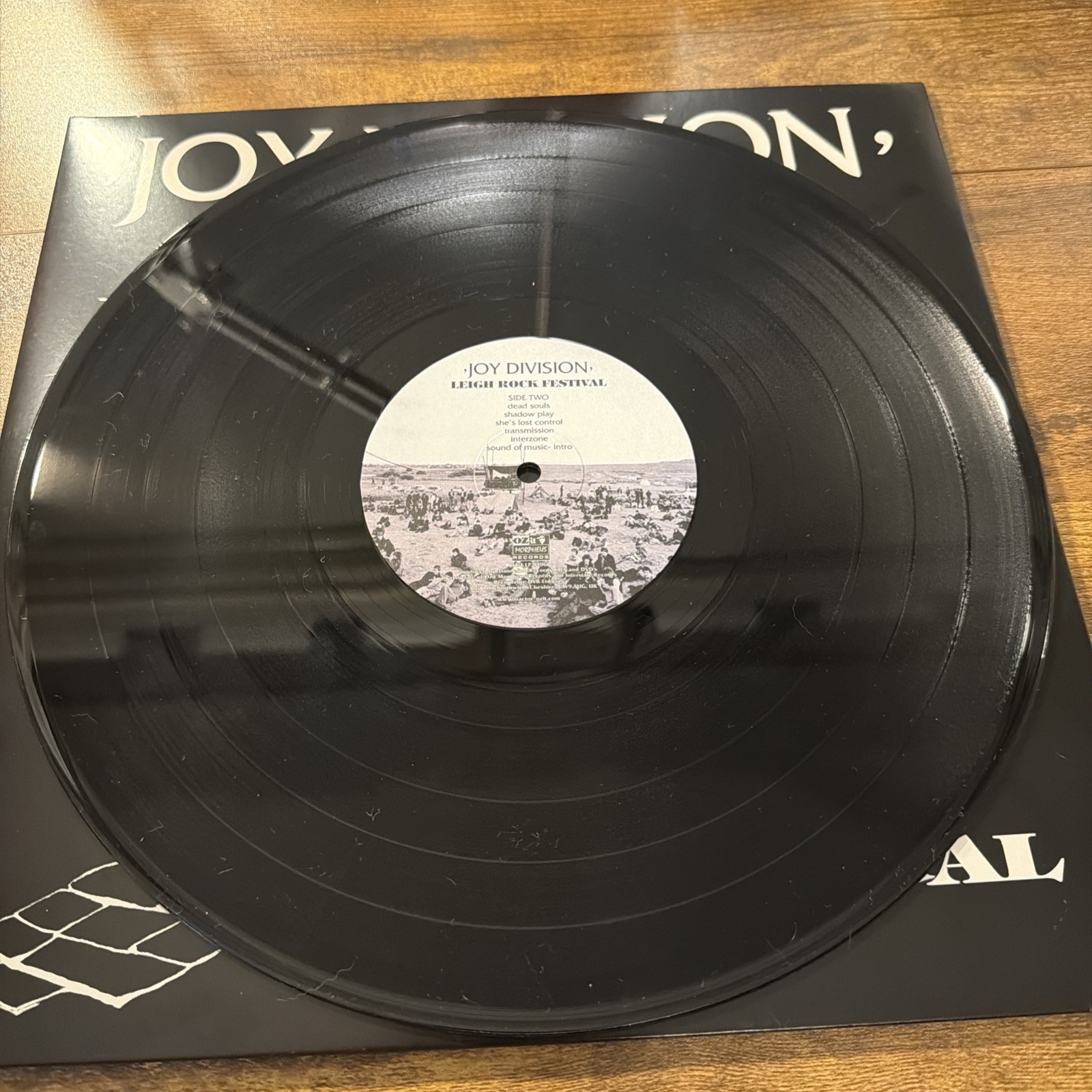 JOY DIVISION LIVE LEIGH ROCK FESTIVAL VINYL RARE NUMBERED 470 OF 1000
