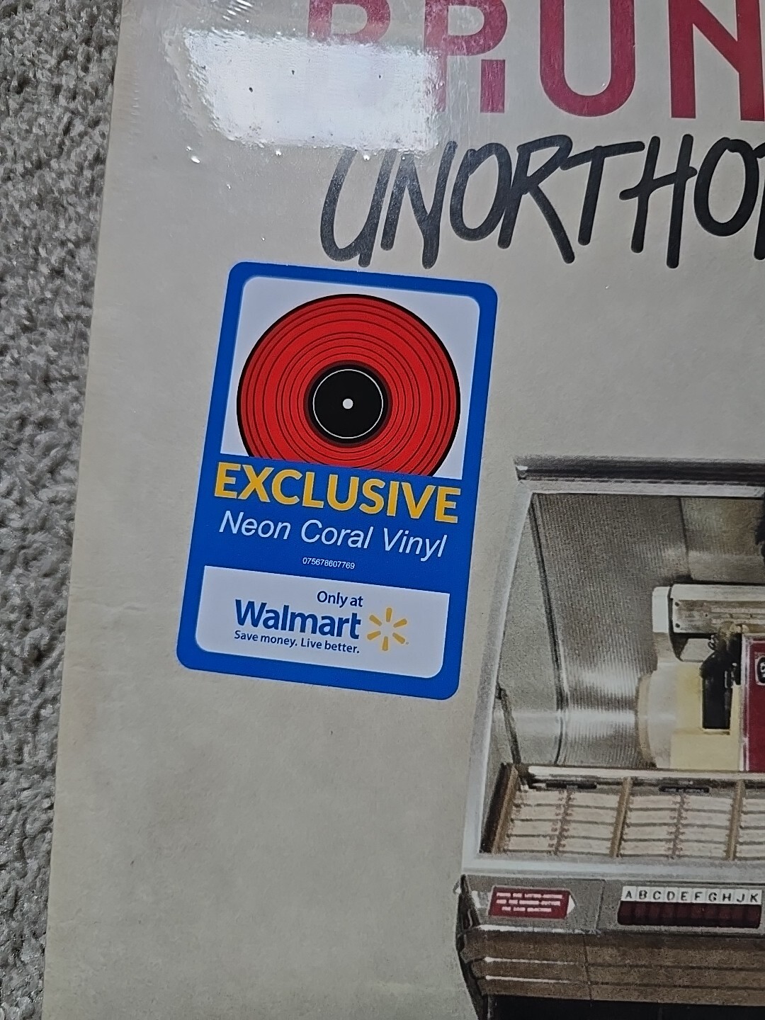 Bruno Mars – Unorthodox Jukebox (Walmart Exclusive Neon Coral Vinyl) Sealed.