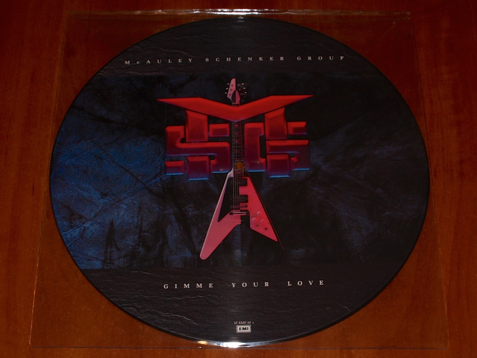 MSG GIMME YOUR LOVE 12″ PICTURE DISC VINYL *RARE* EMI 1987 UK PRESS LTD EDITION