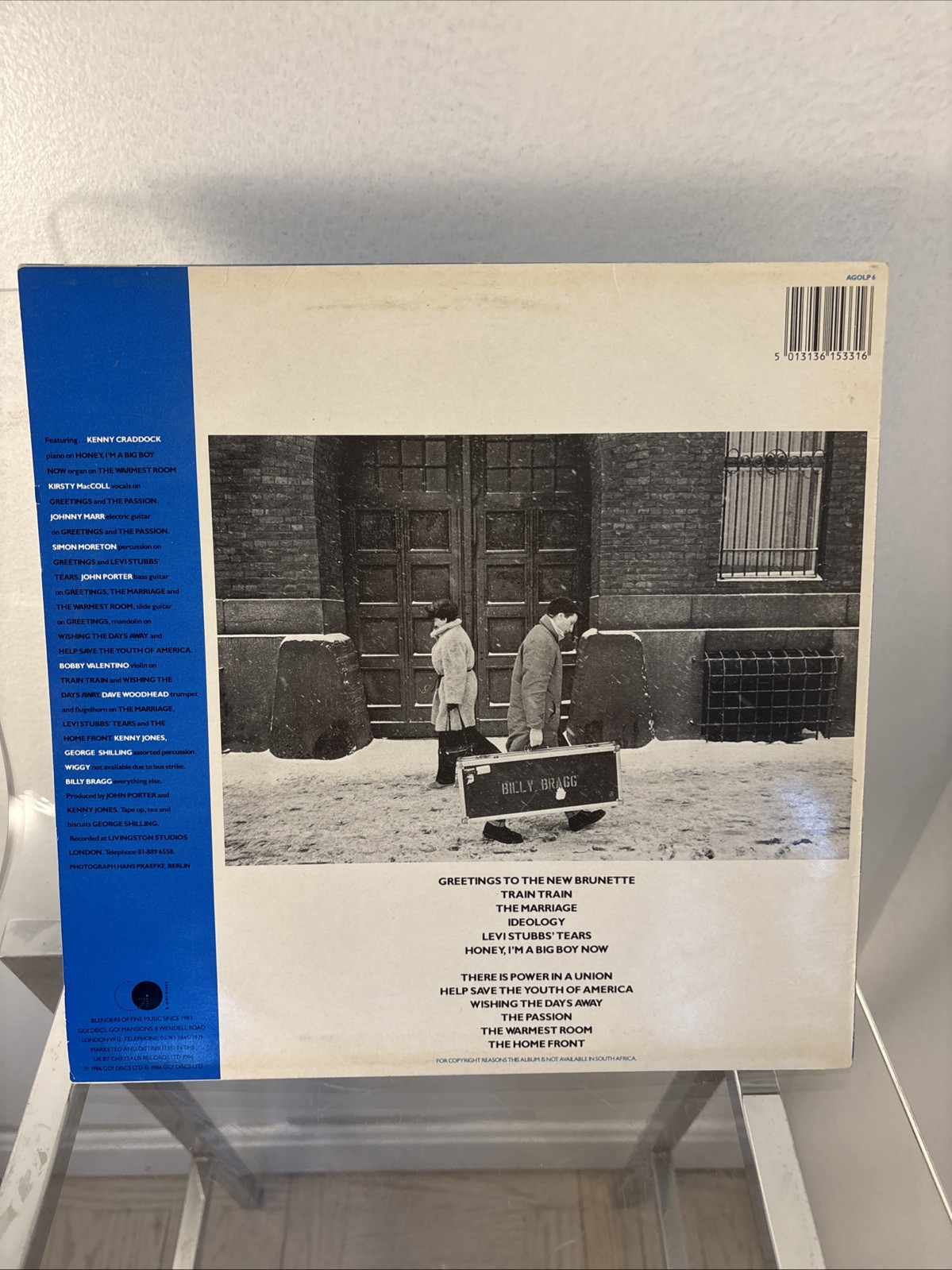 Billy Bragg – Talking With Taxman About Poetry UK Lp Elektra 1986 EX