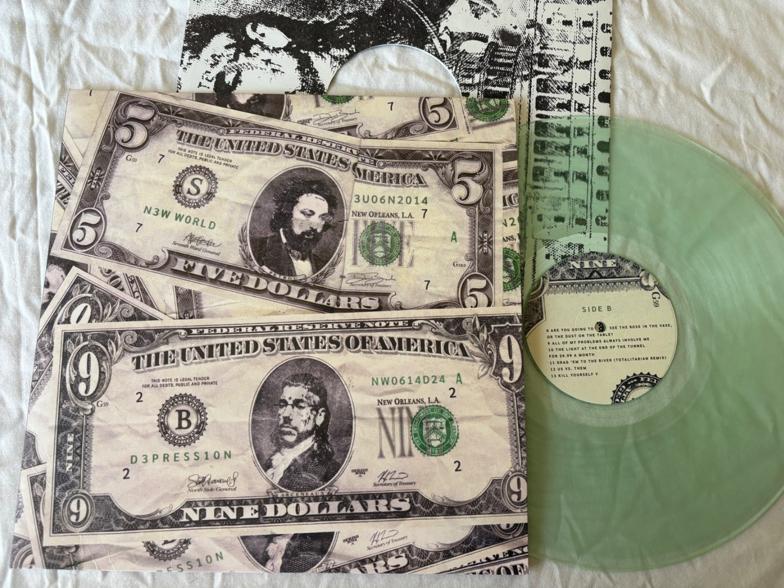 Suicideboys – New World Depression LP w/ Inner (VG+) [Ltd Ed, Coke Bottle Clear]