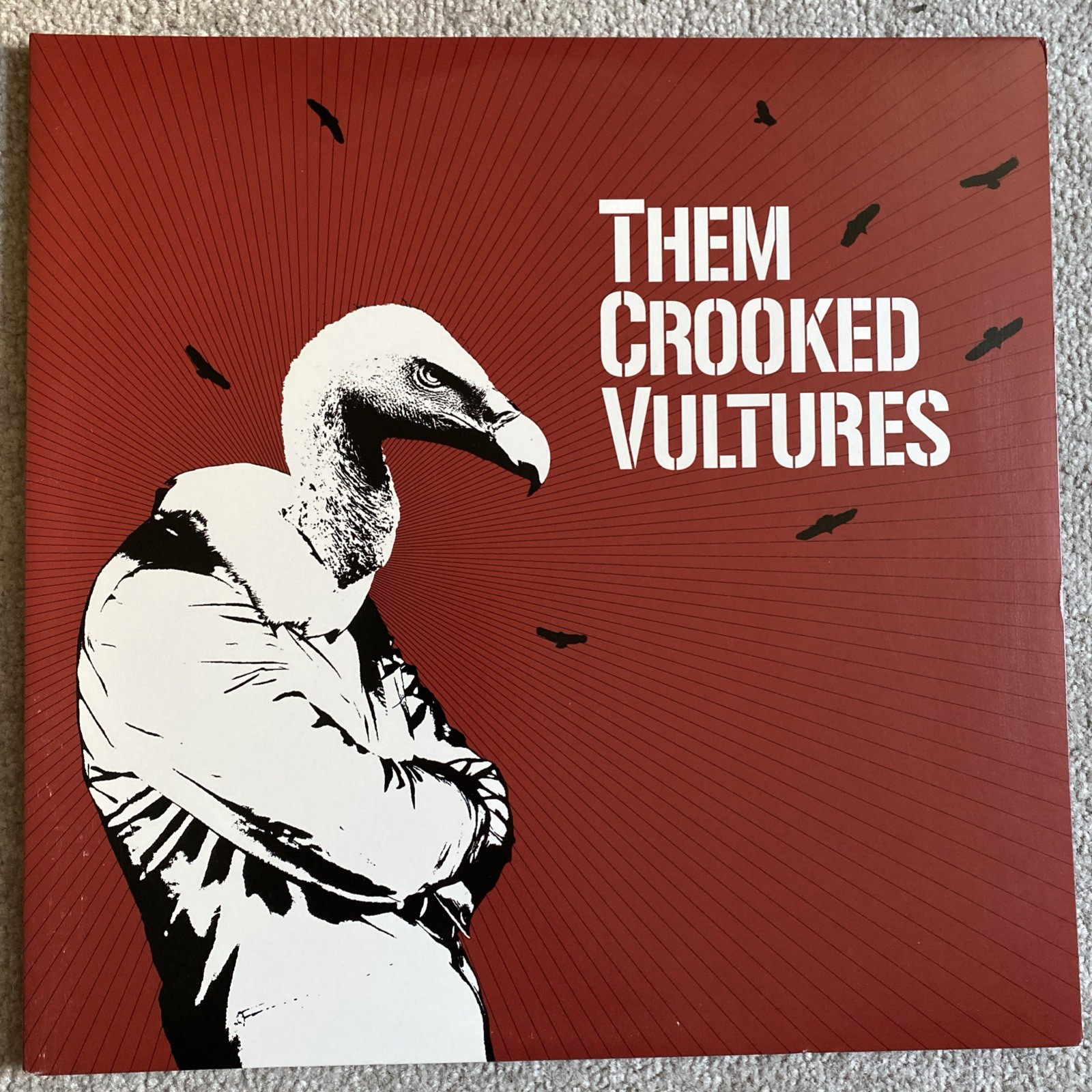 THEM CROOKED VULTURES s/t 2x LP vinyl US 1st queens Stone Age Foo Fighters
