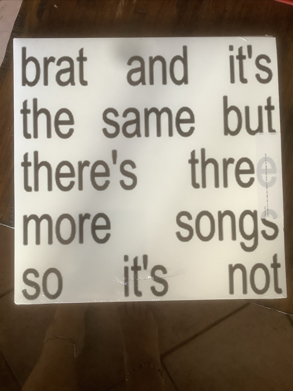 Charli XCX BRAT and It’s the Same But There’s Three More Songs So It’s N (Vinyl)