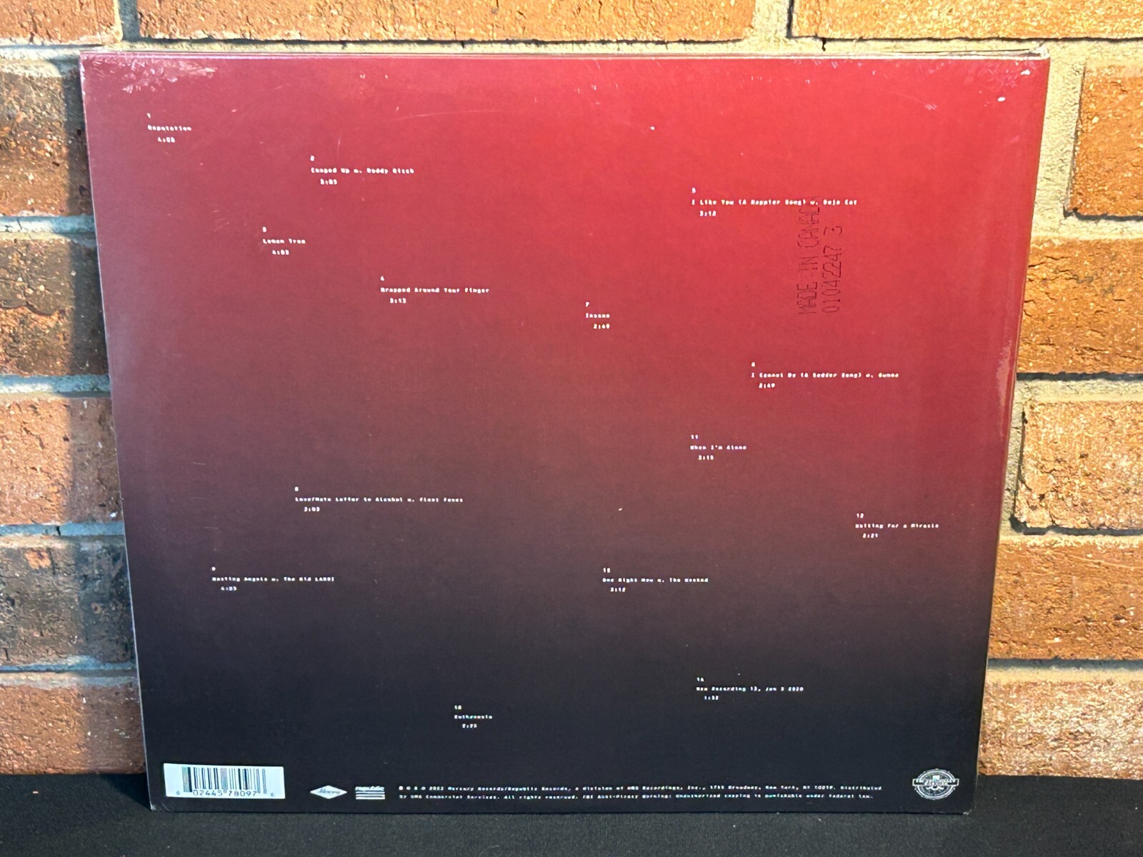 POST MALONE – Twelve Carat Toothache, Ltd 2LP RED MARBLED VINYL Gatefold New!