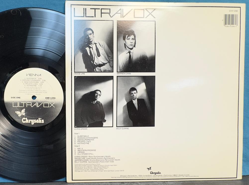 ULTRAVOX VIENNA~VG++ 1980 CHRYSALIS U.S. 1st PRESS LP w/INNER~NEW WAVE~SYNTH-POP