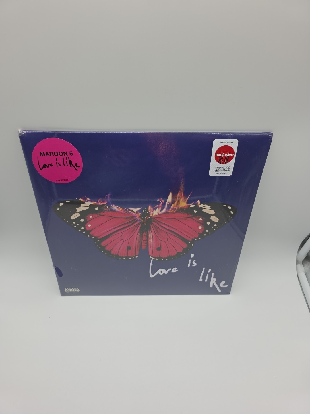 Maroon 5 – LOVE IS LIKE Limited Bubblegum Pink Colored Vinyl LP + Poster SEALED