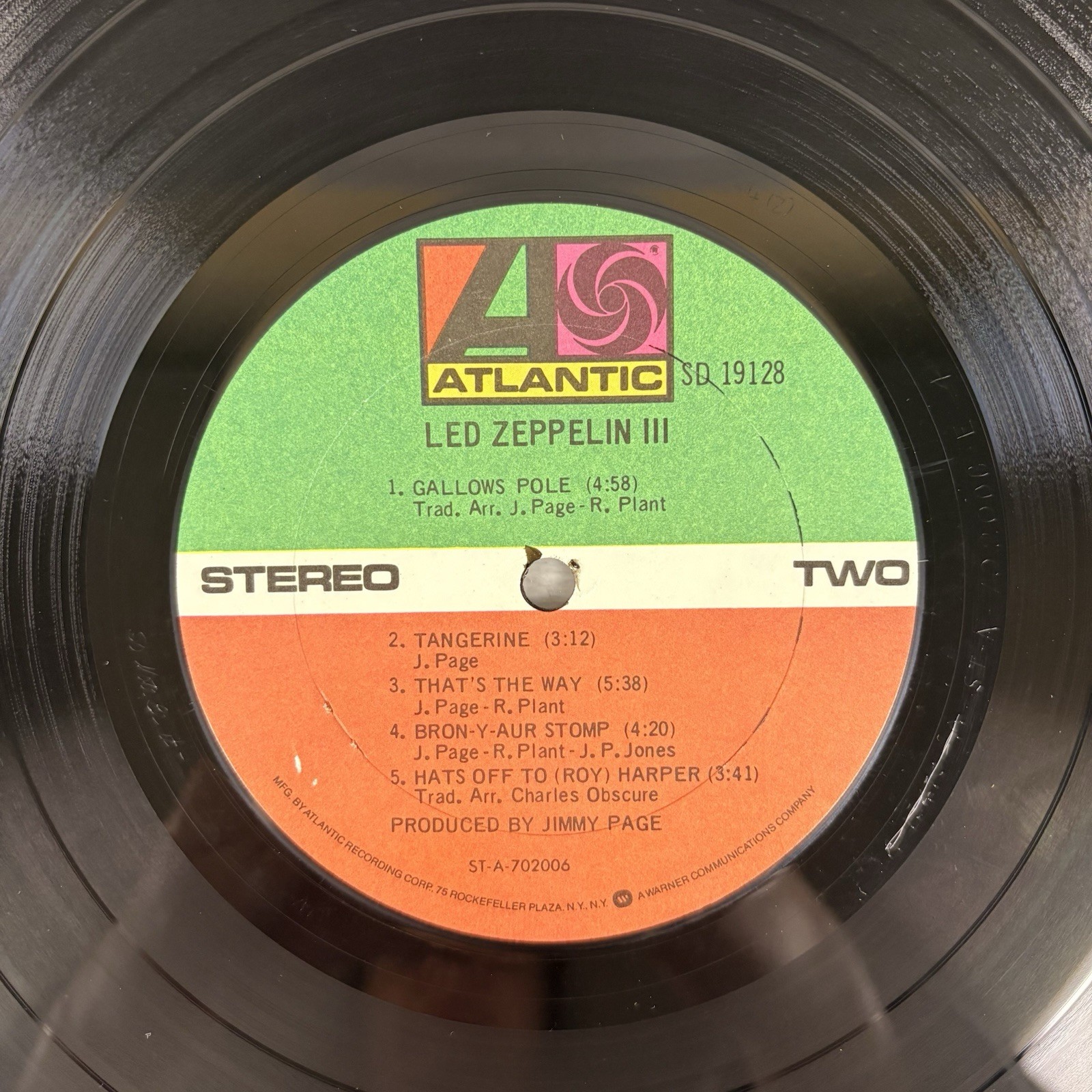 LED ZEPPELIN III LP – PRESSWELL Gatefold/Pinwheel ‘So Mote Be It’ in MATRIX
