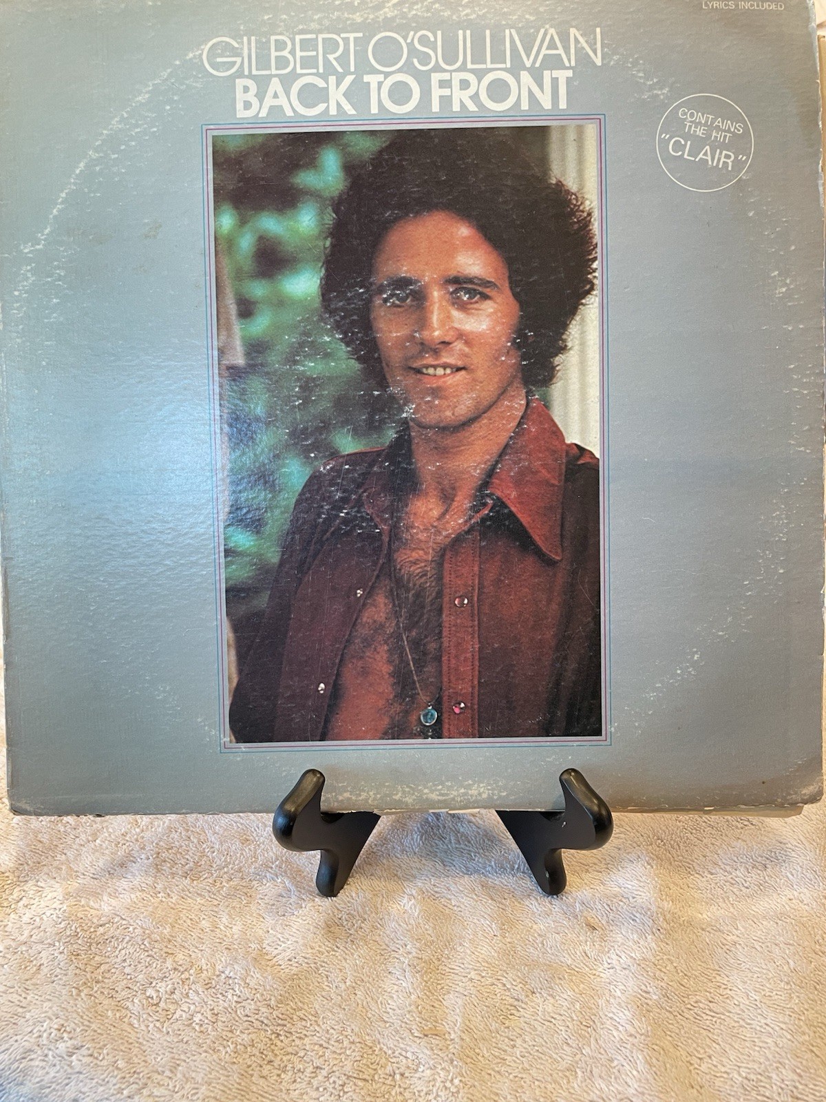 Gilbert O’Sullivan – Back to Front LP • 1972 MAM Records • VG+ • 33 RPM