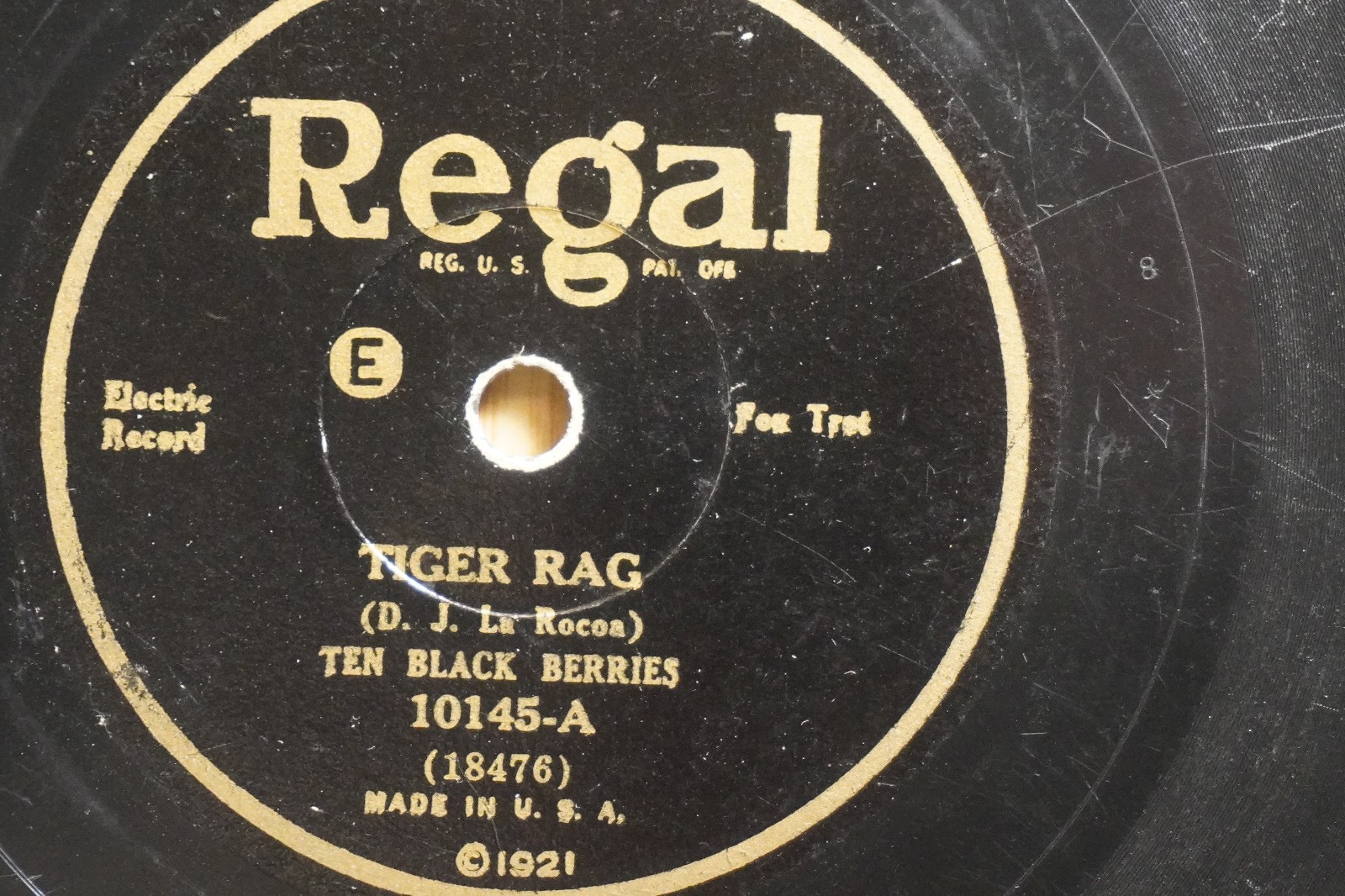 Ten Black Berries Jazz 78 Tiger Rag bw St Louis Blues on Regal