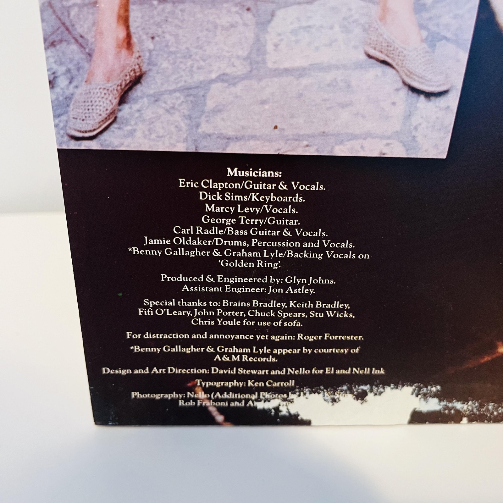 Eric Clapton Backless 12″ Black Vinyl LP 1978 USA Blues Classic Rock Vintage
