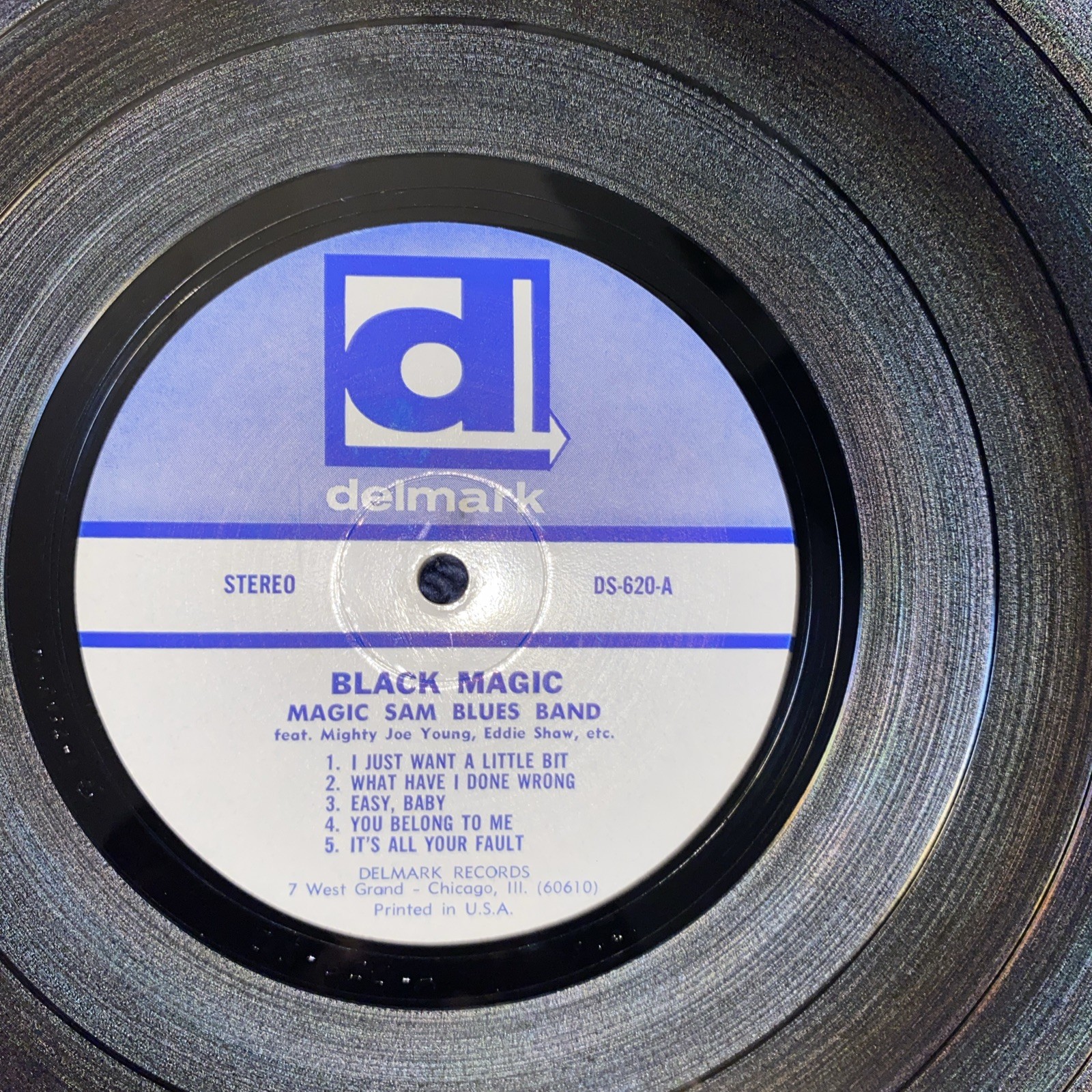 BLACK MAGIC DELMARK DS-620 MAGIC SAM BLUES BAND EX FIRST PRESS